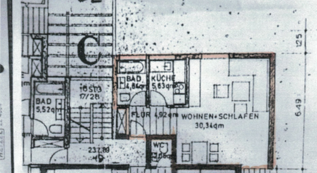 Grundriss Etagenwohnung Ro�dorf