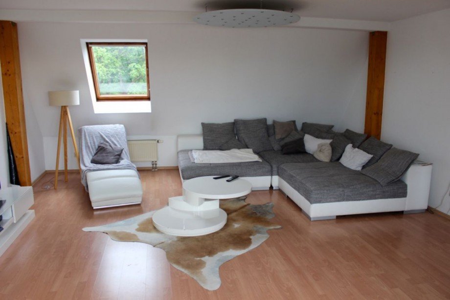 Wohnzimmer Dachgeschosswohnung Darmstadt