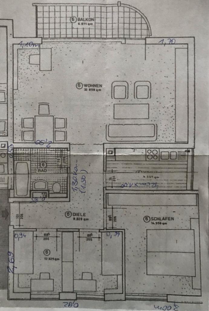 Grundriss Etagenwohnung Ro�dorf