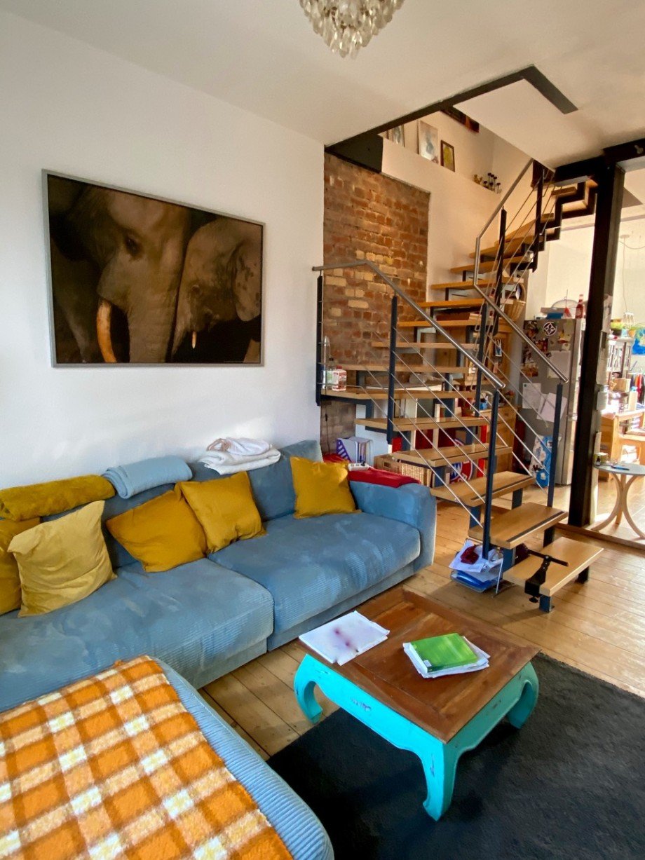 Wohnzimmer Maisonettewohnung Darmstadt