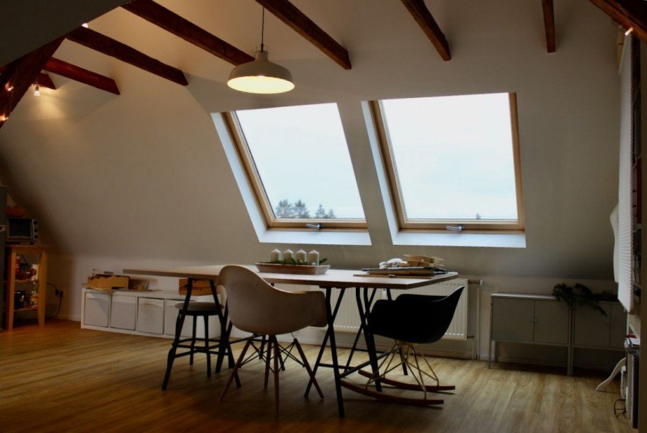 Essbereich Dachgeschosswohnung Darmstadt