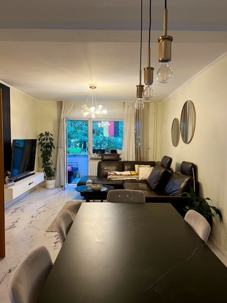 Essbereich mit Wohnzimmer Etagenwohnung Sulzbach