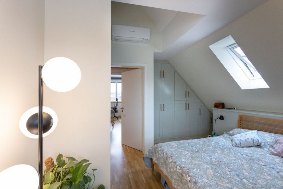 Schlafzimmer Dachgeschosswohnung Darmstadt