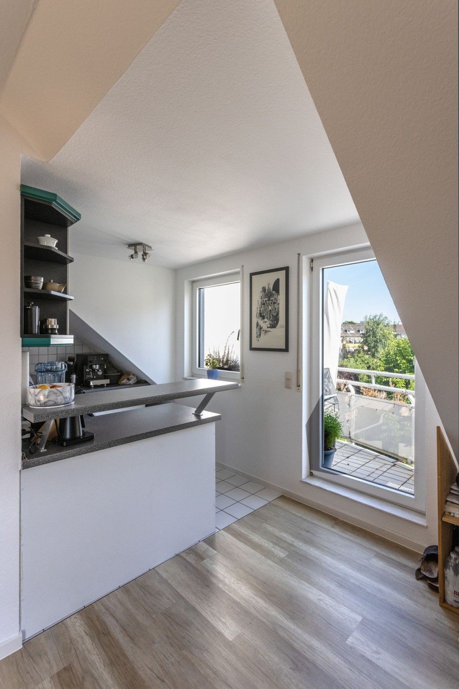 Balkon 01 Dachgeschosswohnung Darmstadt