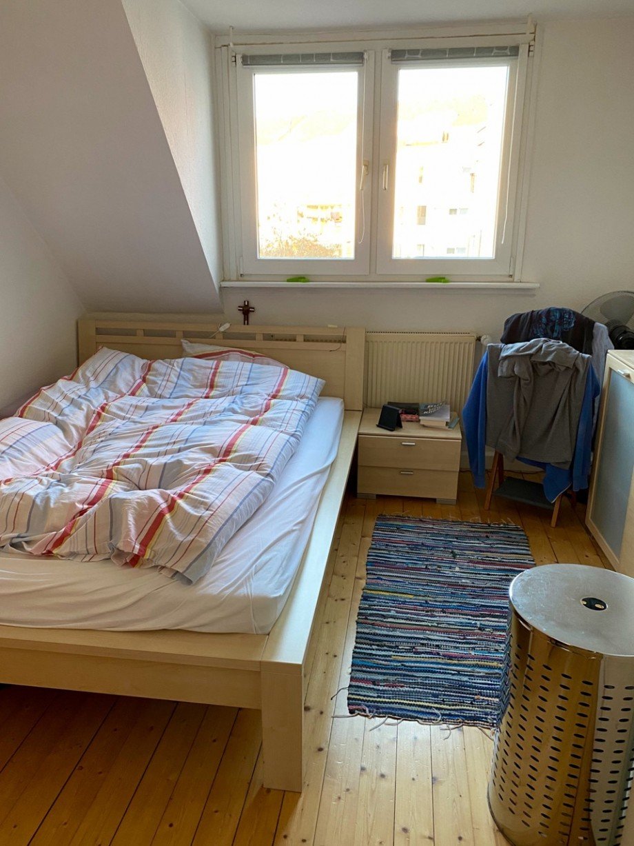 Schlafzimmer Dachgeschosswohnung Darmstadt