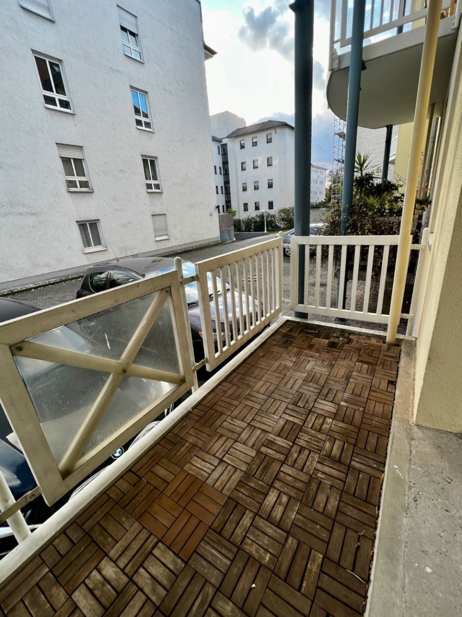 Balkon Erdgeschosswohnung Darmstadt