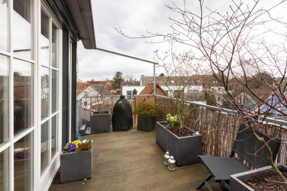 Balkon Dachgeschosswohnung Darmstadt