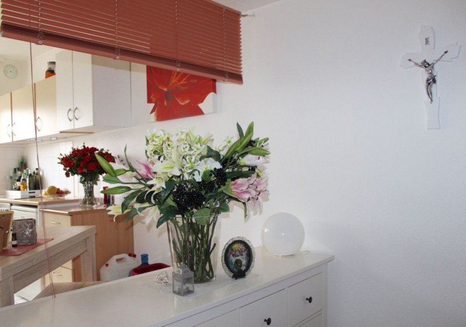 Blick in die K�che Etagenwohnung Langen