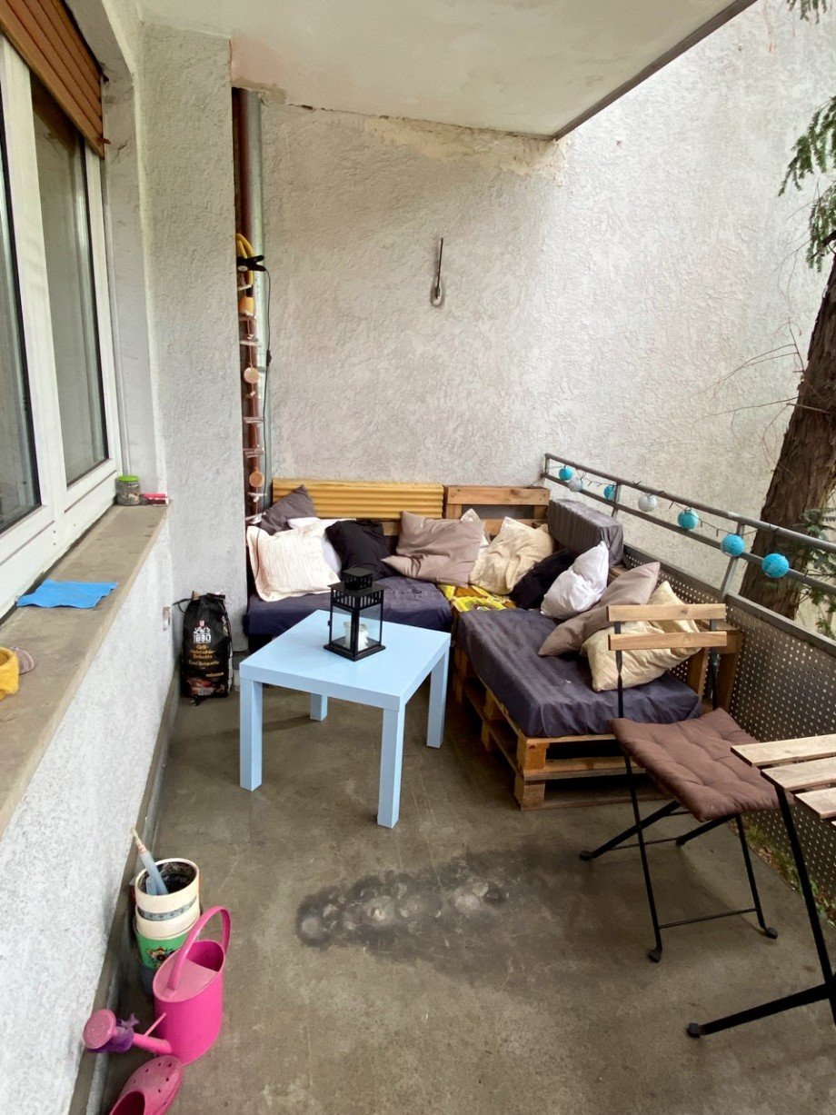 Balkon Erdgeschosswohnung Darmstadt