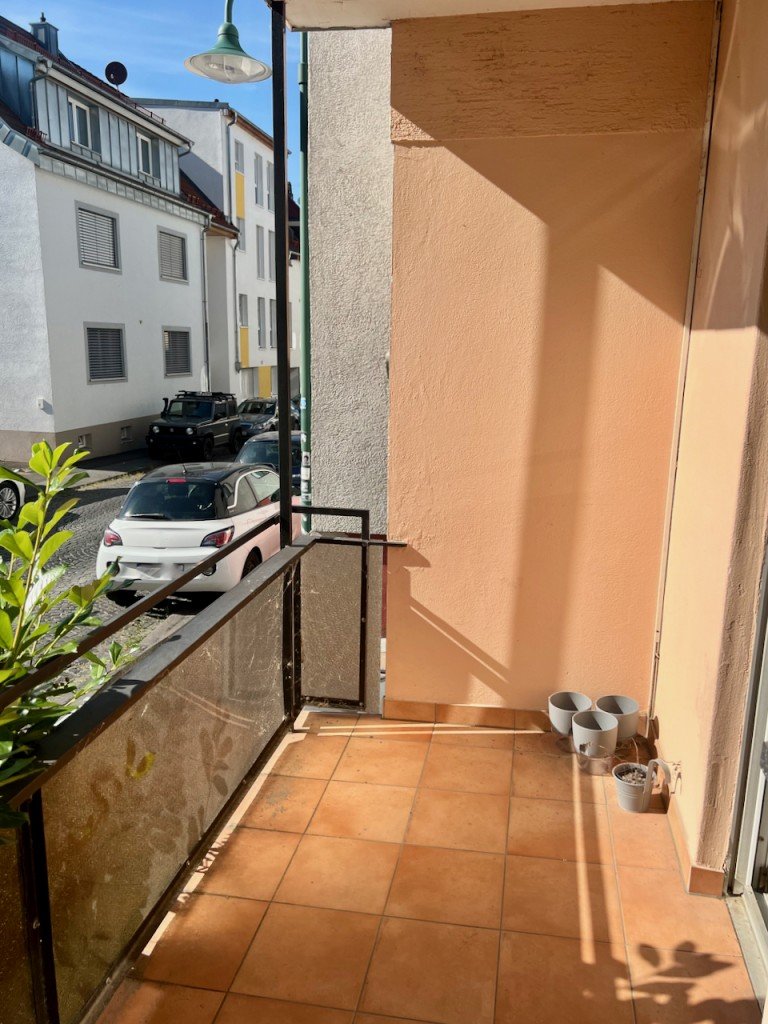 Racano Immobilien Woogsviertel Balkon Darmstadt Erdgeschosswohnung Raumwunder im Woogsviertel - Gro�z�gige 1 Zimmer Wohnung
